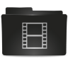 Folder Black Video Icon 96x96 png